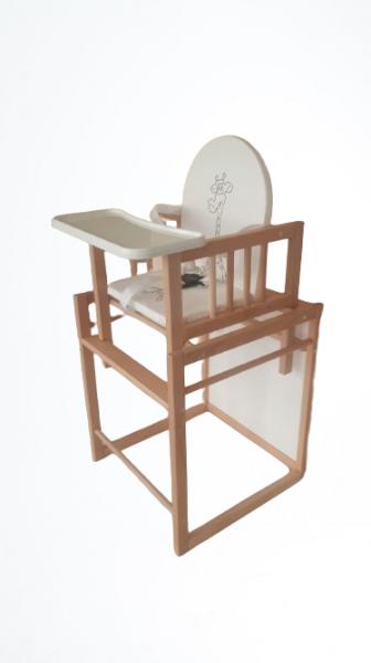 Scaun de masă MyKids Wiktoria Giraffe, Lemn de Fag