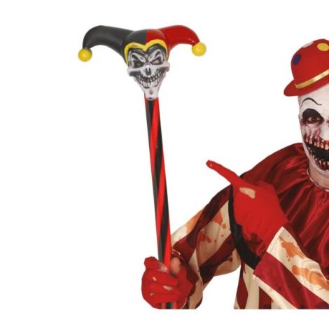 Sceptru Arlequin Guirca 90cm - Accesorii Halloween Premium