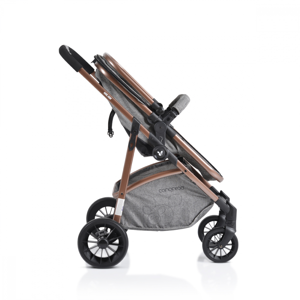 Cangaroo Milan Grey - Carucior 3in1 Premium - imagine 11