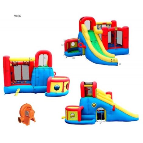 Happy Hop 11-in-1 Inflatable Playground Complex - imagine 2