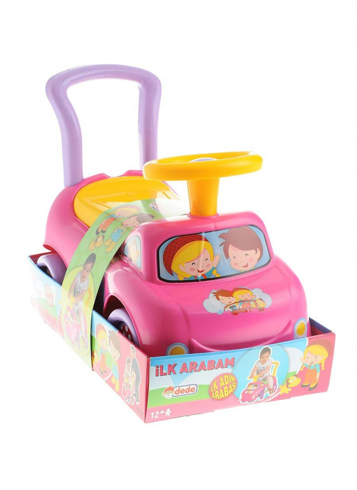Mașinuță Dede Pink cu Spătar 1 An+ - imagine 6