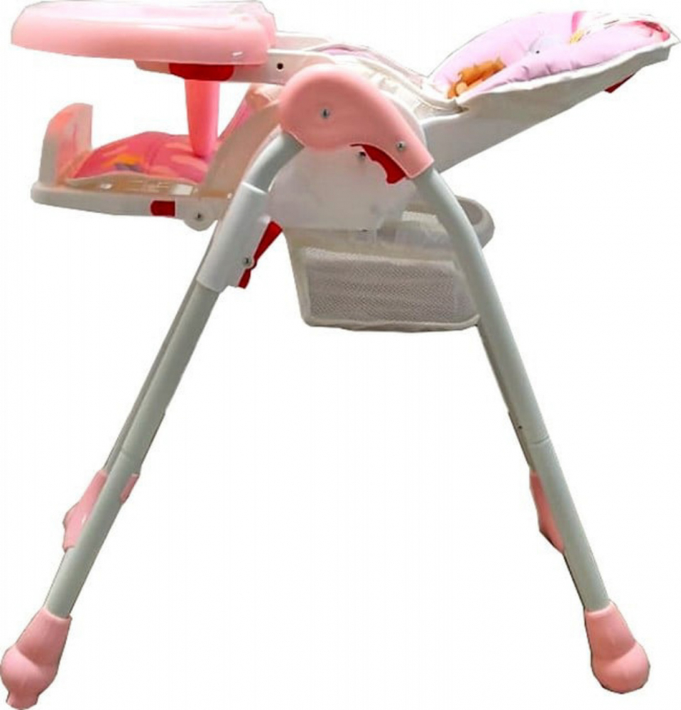 Scaun Masa Baby Care Animalute Roz Reglabil - imagine 5
