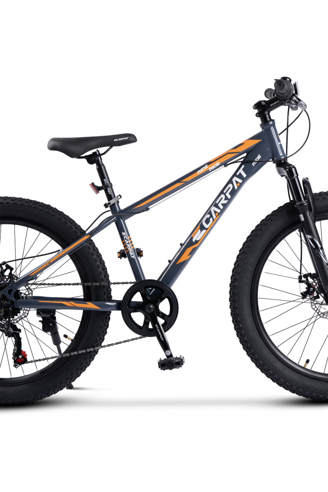 Bicicleta Carpat 24" cu Anvelope Late și Suspensie - imagine 5