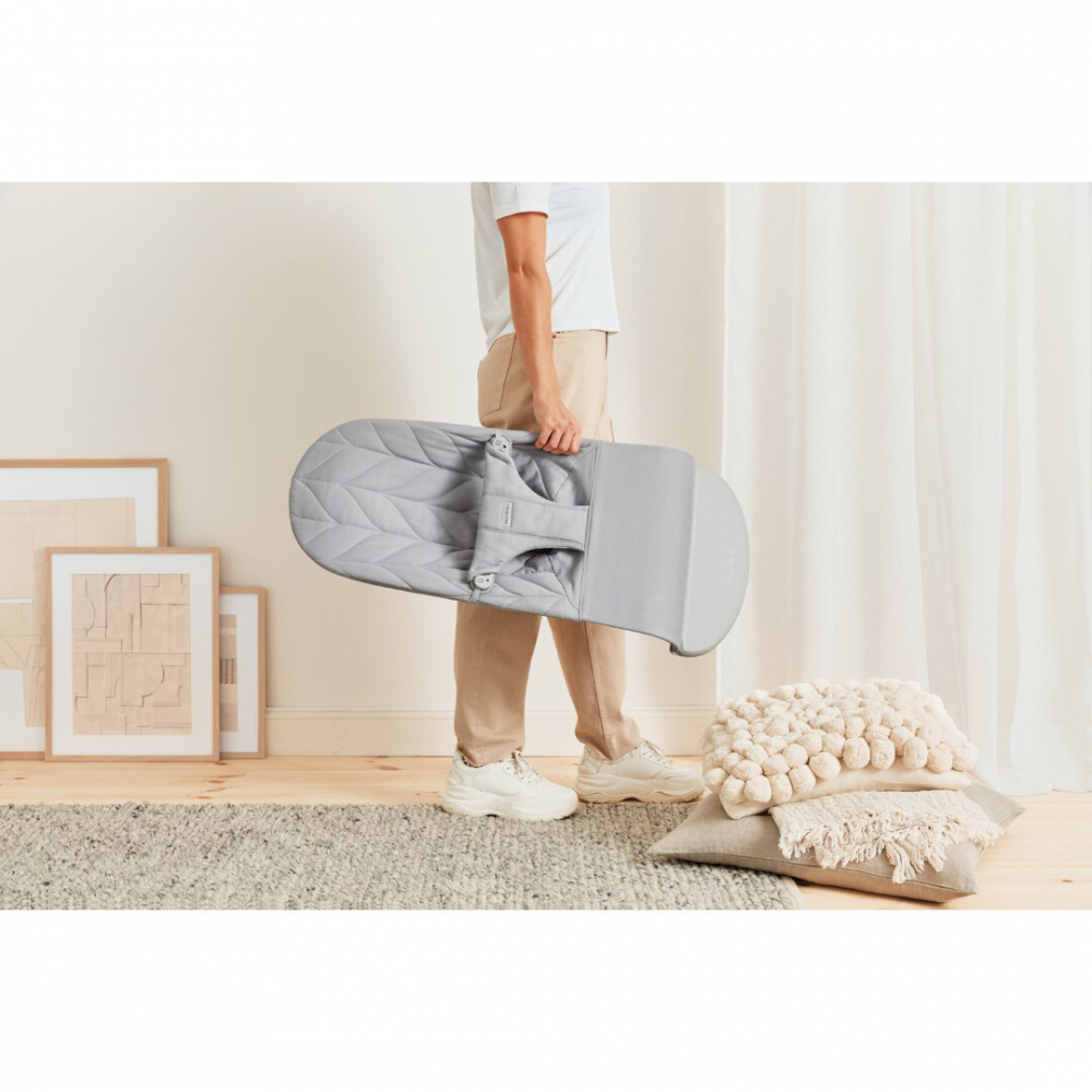 BabyBjorn Bliss Light Grey, Balansoar Ergonomic - imagine 7