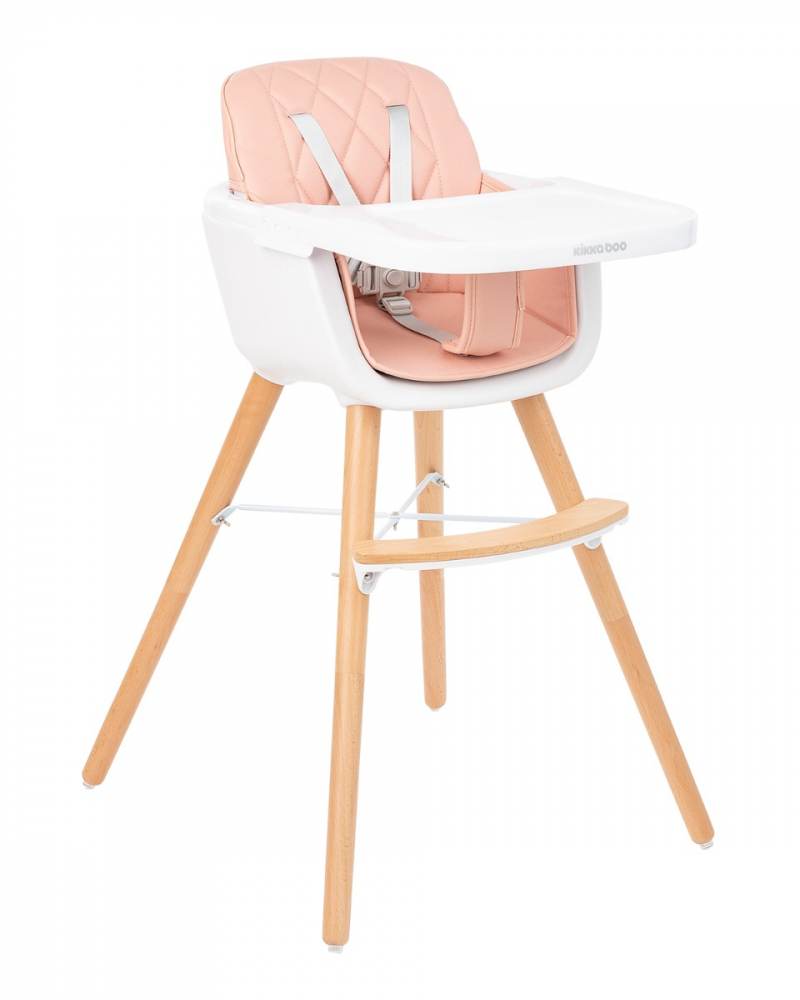 Scaun de masa Kikkaboo Woody Pink, Reglabil - imagine 9