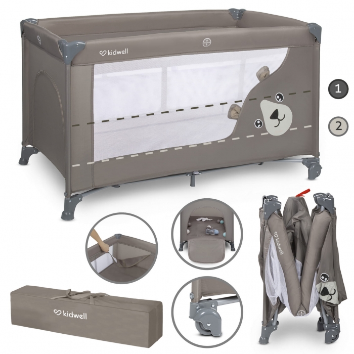 Patut Pliabil Kidwell Blissy Duo - Confort și Siguranță