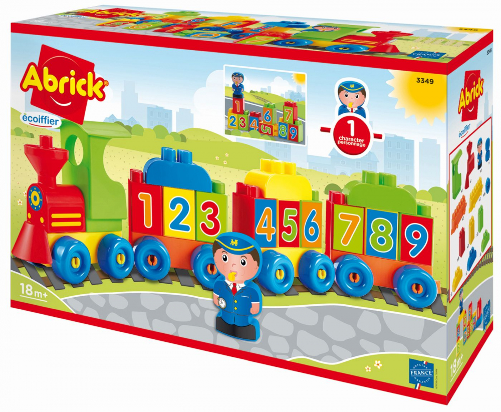 Tren Educativ Ecoiffier cu Cifre si Litere
