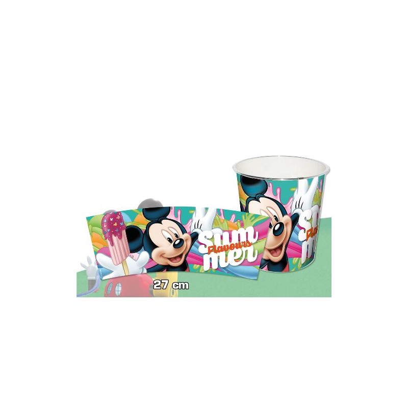 Cos de gunoi Mickey Mouse cu margine aluminiu