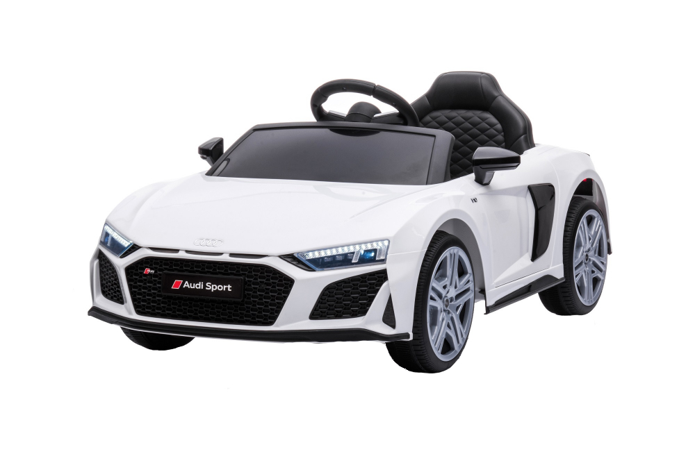 Mașinuță Audi R8 White 12V, Bluetooth, Scaun Piele - imagine 4