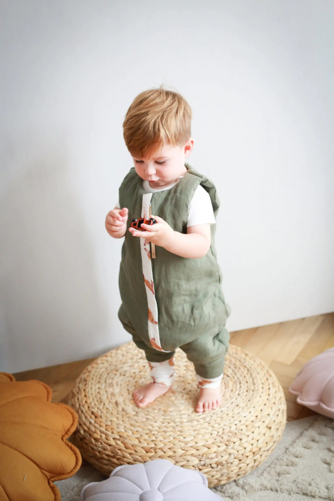 Sac de dormit Babyly, Forest Green, 2-2.5 Tog, 1-2 ani - imagine 3