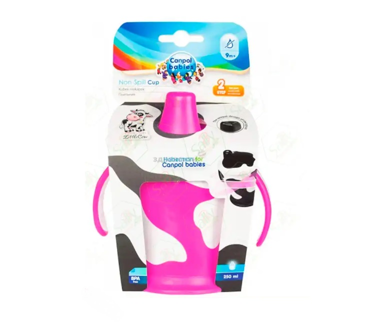 Set Canea 250ml + Lingurita Canpol Babies Roz - imagine 4