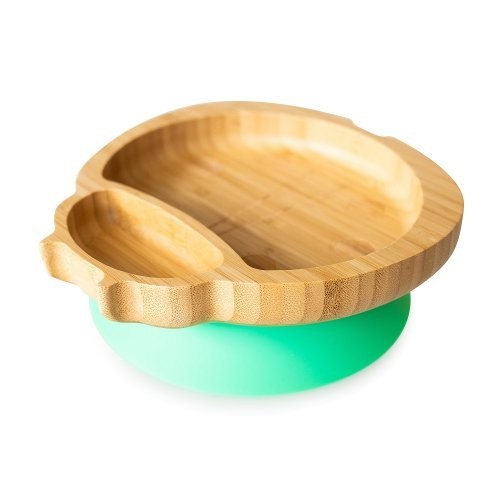 Farfurie Bambus Buburuza Verde | Eco Rascals