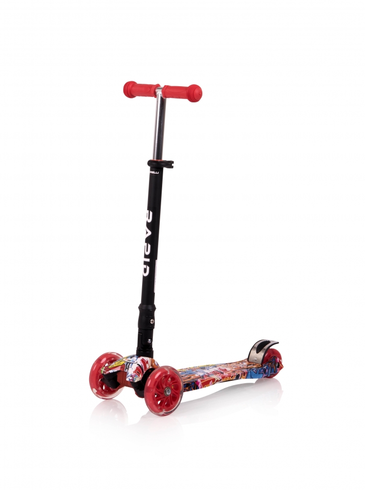 Trotineta Lorelli Rapid Graffiti 4 Roti LED Pliabila - imagine 5