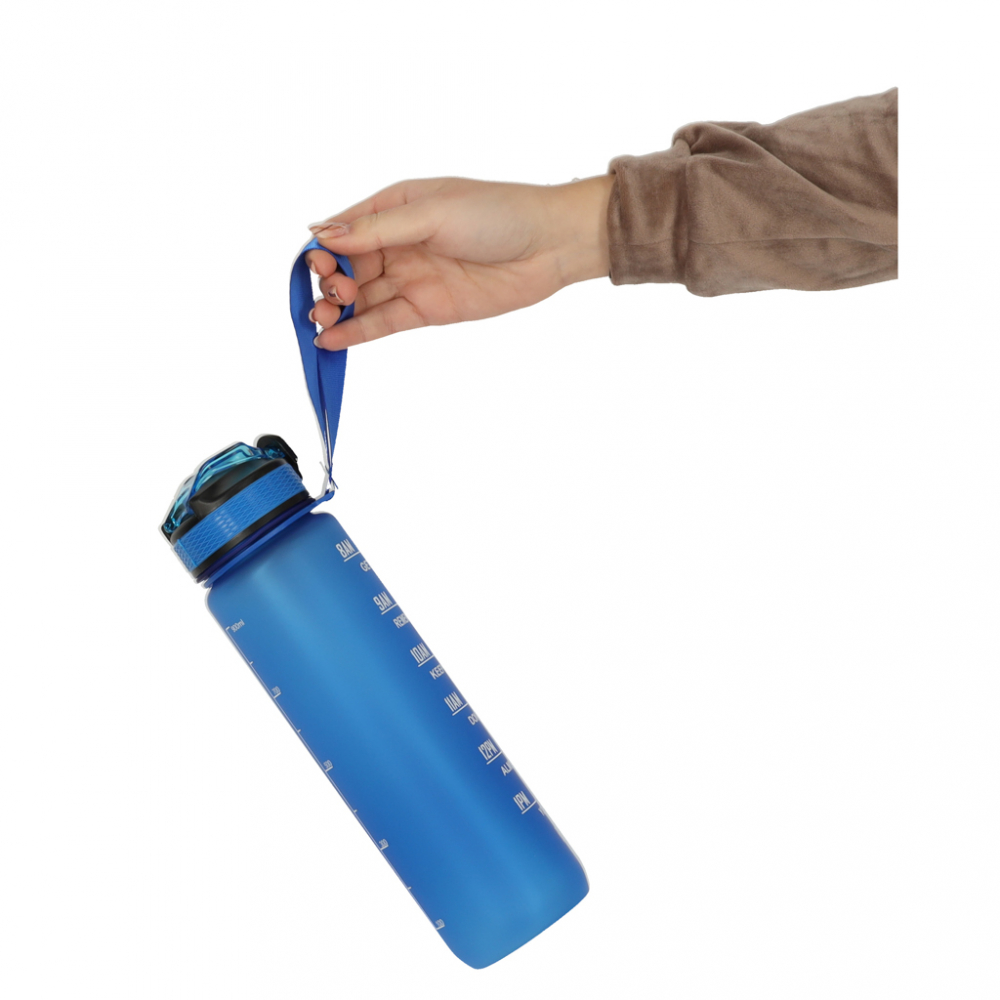 Sticla apa gradata Ikonka Blue, 1L | Sport & Hidratare - imagine 10