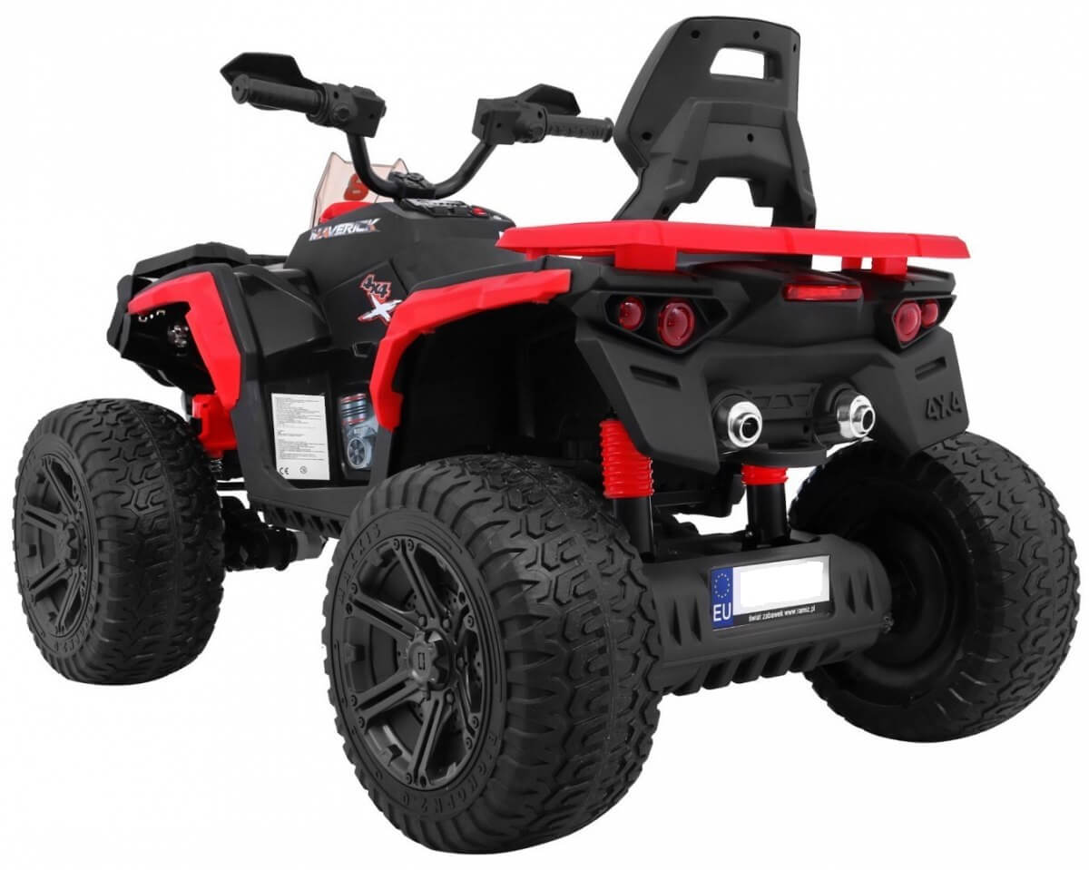 ATV Electric 4x4 Copii 12V Roșu - imagine 4