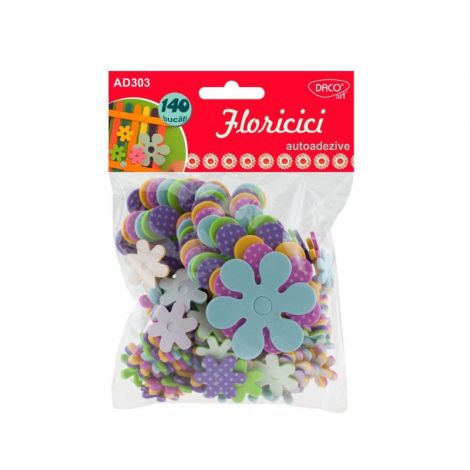 Daco Floricici Spuma Autoadezive, Set 140 Bucati