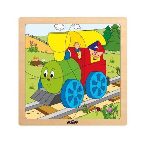 Woodyland Puzzle Lemn 4 Piese - Joc Educațional Copii - imagine 2