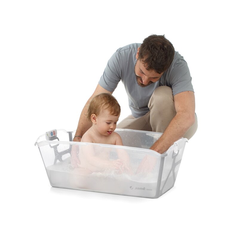 Cadita Jane Oasis Pale - Pliabilă compactă pentru baie