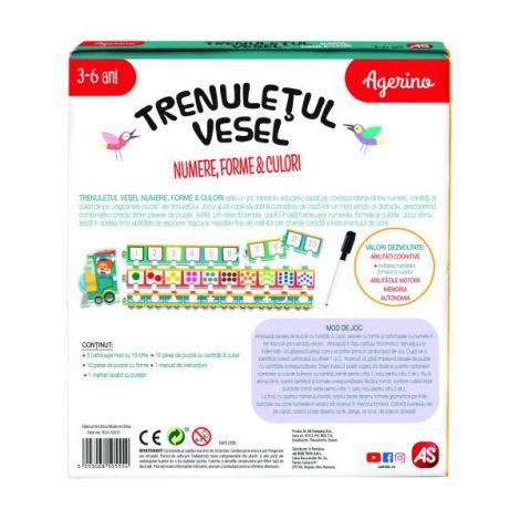 Clementoni Trenuletul Vesel Educativ 3-6 Ani - imagine 8