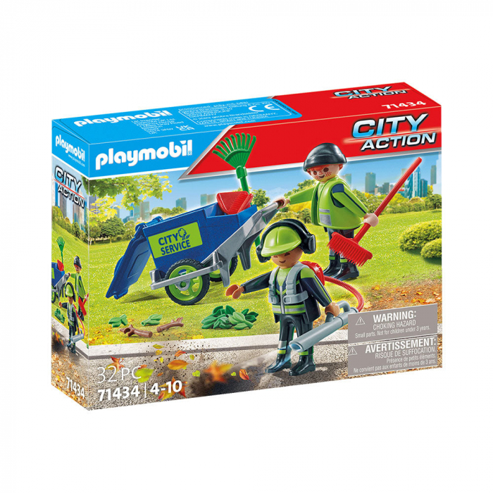 Playmobil Echipa Curatare Strazi - Jucarie Educativa