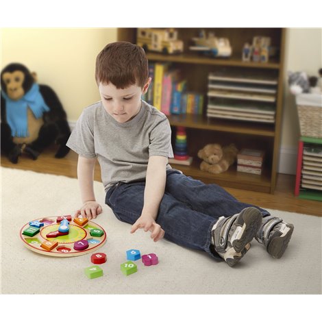 Ceas Sortator Forme Melissa & Doug Lemn - imagine 3