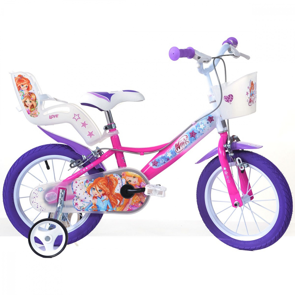 Bicicleta Winx Dino Bikes 16 inch - Sigurță și Design - imagine 2