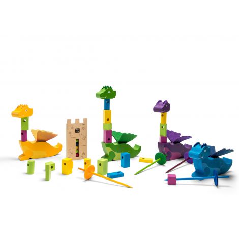 Joc educativ Construiște Dragonii BS Toys