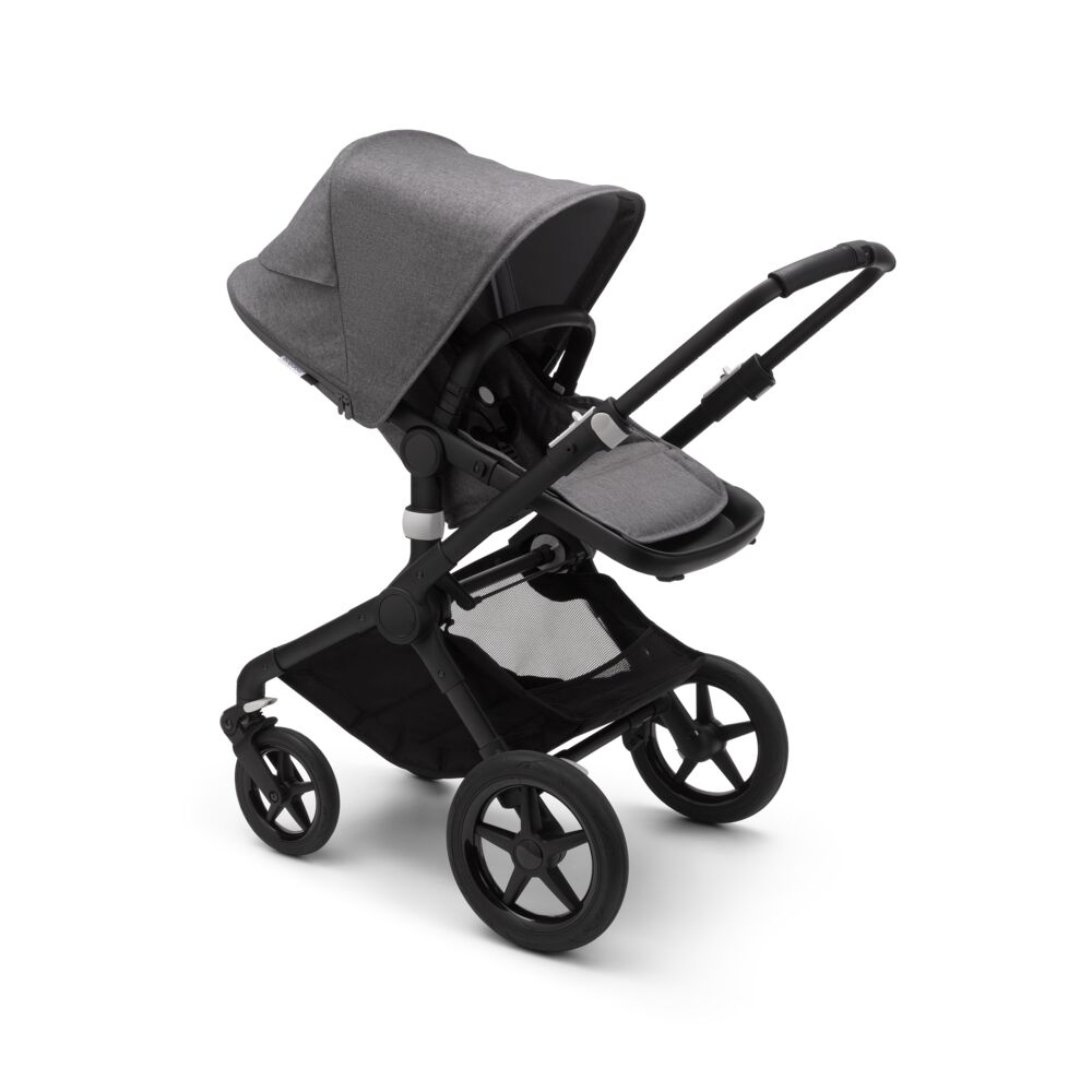 Bugaboo Fox 2 Black Grey Melange 2 in 1 - imagine 3