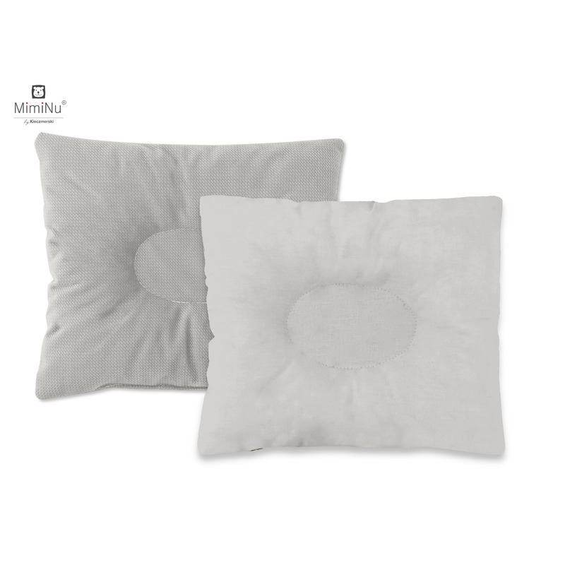 Perna profilată Miminu Velvet Royal Grey, 23x26 cm