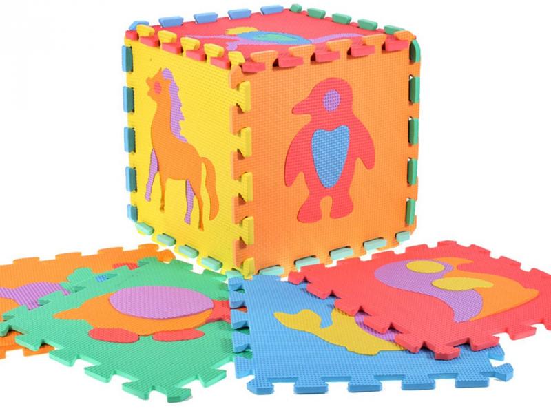 Covor Puzzle Spumă 10 Piese Animale Malplay - imagine 10