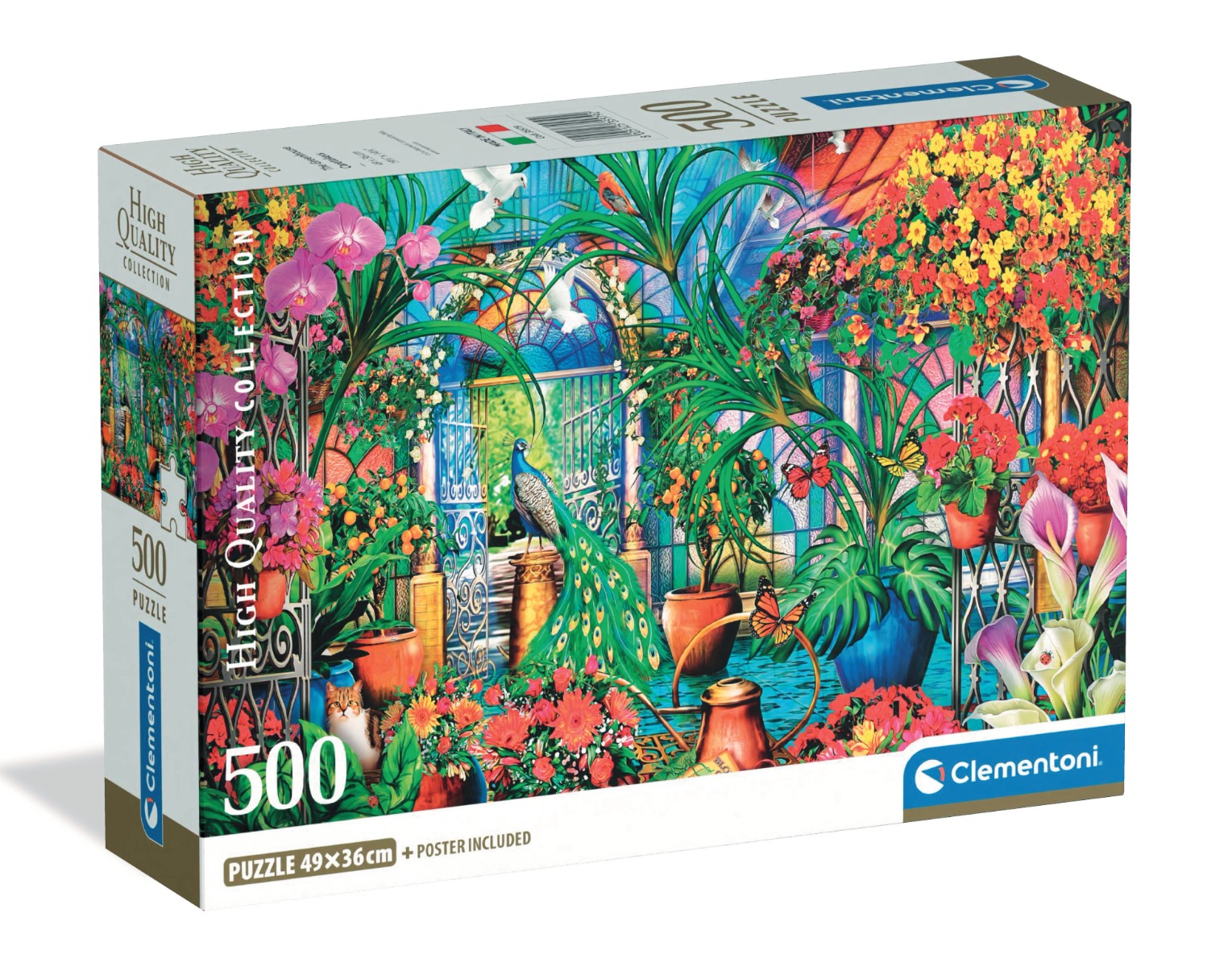 Puzzle Clementoni Păun în Seră, 500 Piese