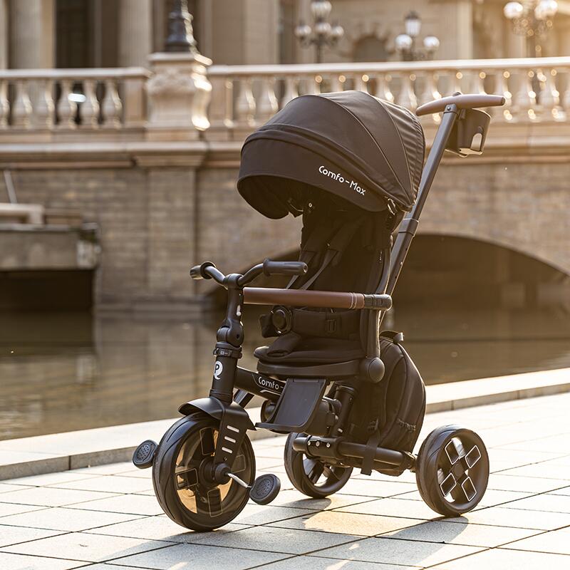Tricicleta Qplay Comfo Max Gri Ultrapliabila - imagine 7