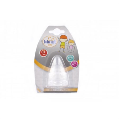 Set 2 Tetine Minut Baby Silicon 0+