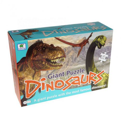 Puzzle Podea Dinozauri Barbo Toys 120 Piese - imagine 3