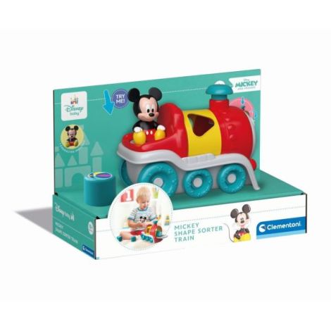 Clementoni Tren Mickey Sortat Forme Educativ - imagine 2