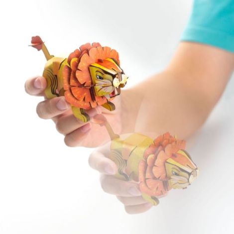 Puzzle 3D Leu cu Sunete Mieredu | 58 Piese - imagine 6