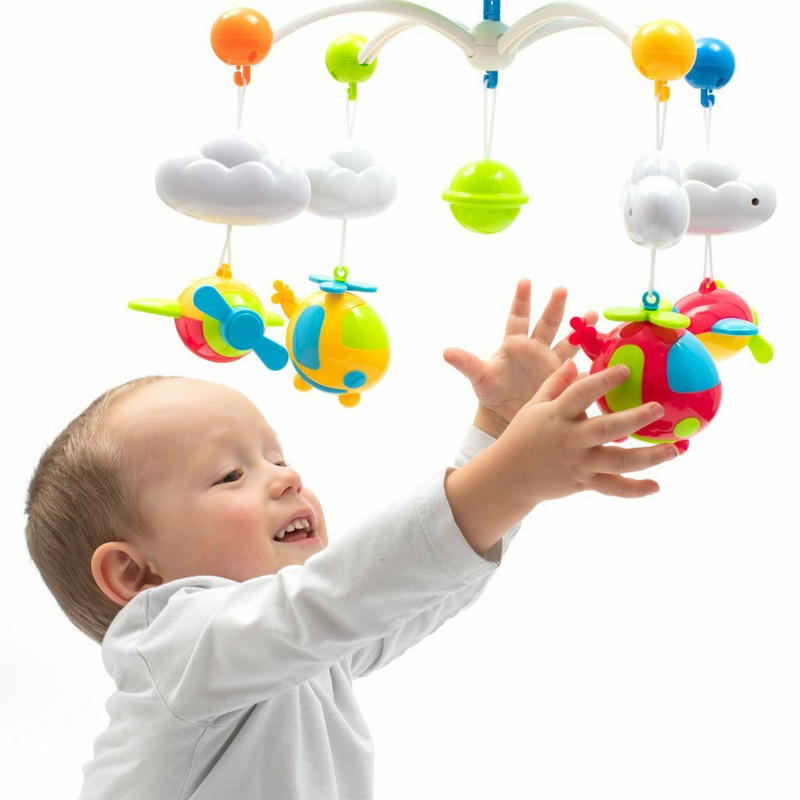 Carusel Muzical Baby Mix cu Proiector, Albastru - imagine 5