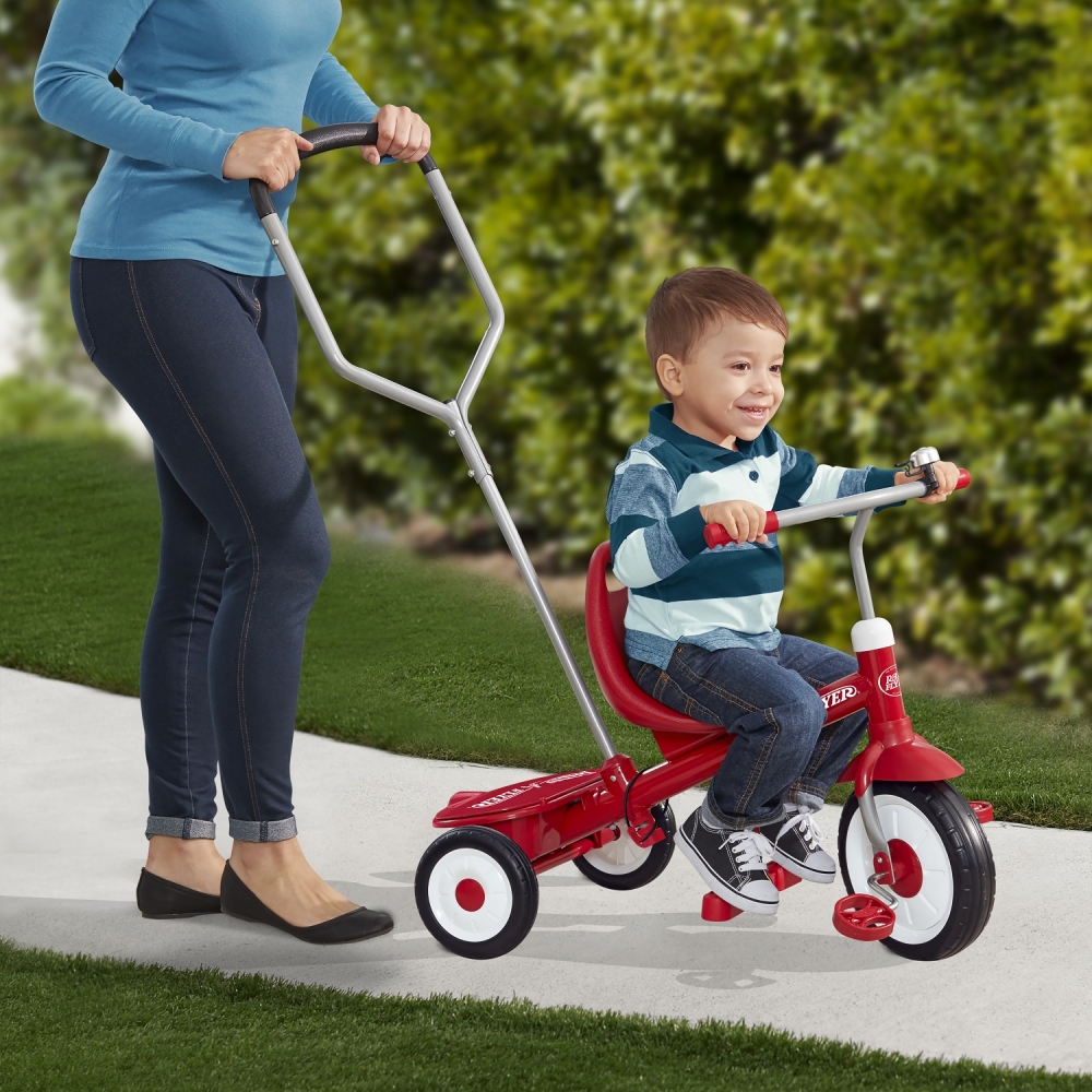 Tricicleta Radio Flyer Steer and Stroll, Maner Detasabil - imagine 2