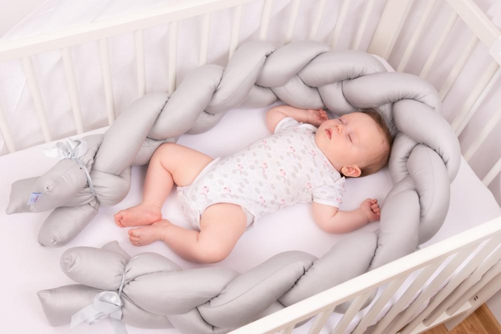 Bumper Bumbac The Braid Grey Babymatex