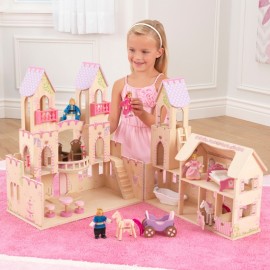 Kidkraft Casută Păpuși Princess Castle cu Accesorii - imagine 3