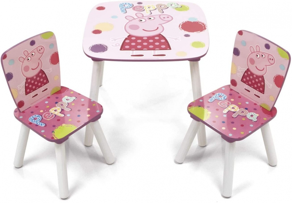 Set masuta si 2 scaune Peppa Pig Arditex