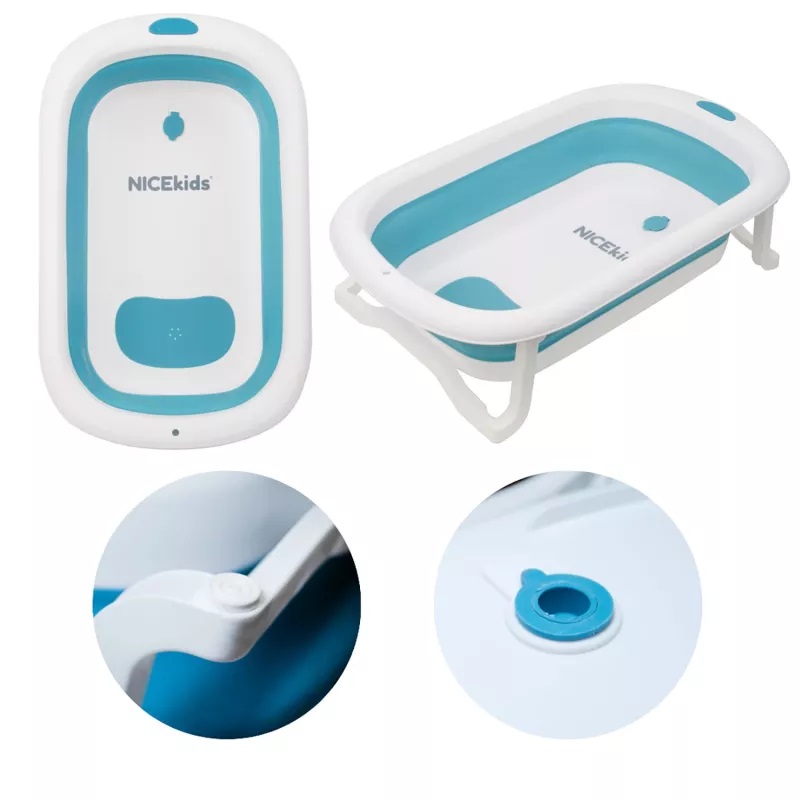 Cadă Pliabilă NiceKids cu Hamac - Sigurță Igienă - imagine 5
