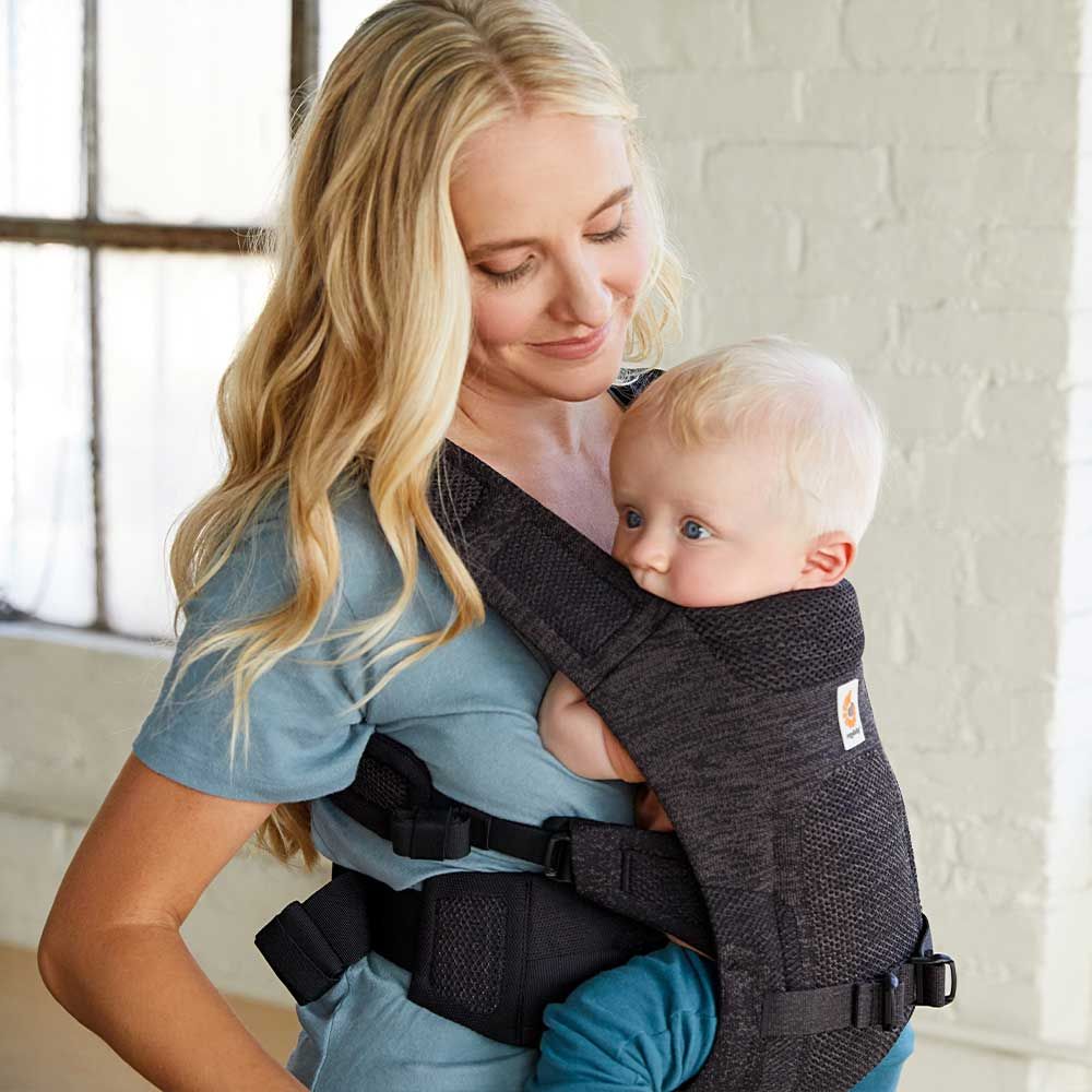 Ergobaby Marsupiu Aerloom CharcoalBlack Ultra-ușor