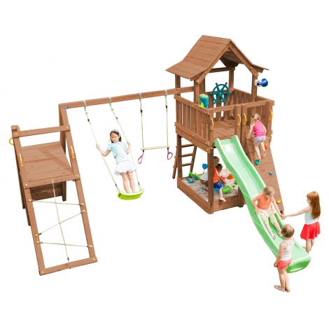 Spatiu de Joaca Pagoda Blue Rabbit cu Catarare