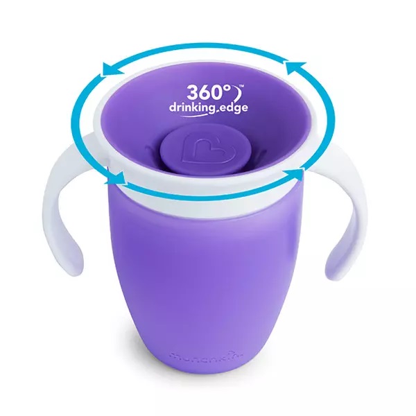 Cana Munchkin Miracle 360 Purple Antivar, 6L+ - imagine 2