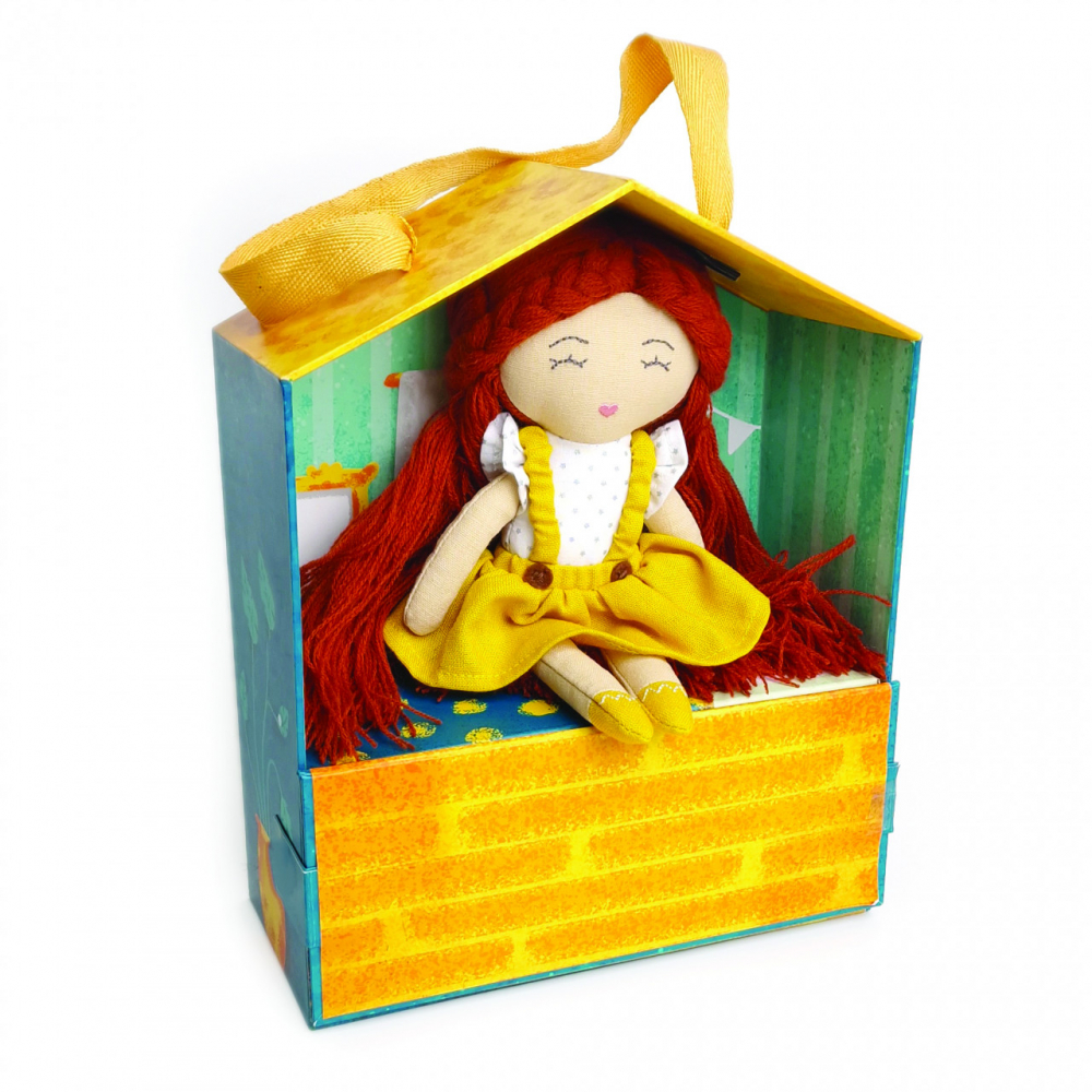 Set Papusa Lora 20cm cu Casa Portabila Svoora
