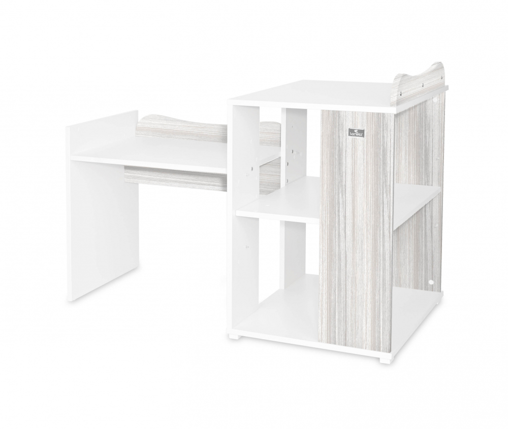 Patut Modular Lorelli Multi White, 5 Configuratii, 190x72 cm - imagine 2