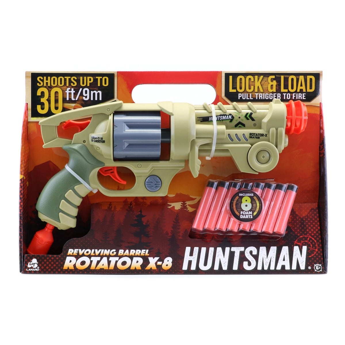 Pistol Rotator X-8 Huntsman, Lanard, 8 gloante