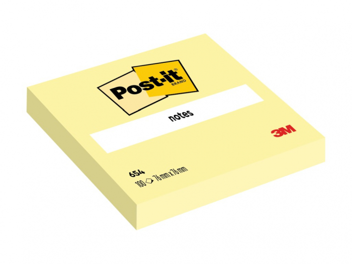 Post-it Canary Yellow, 76x76 mm, 100 file