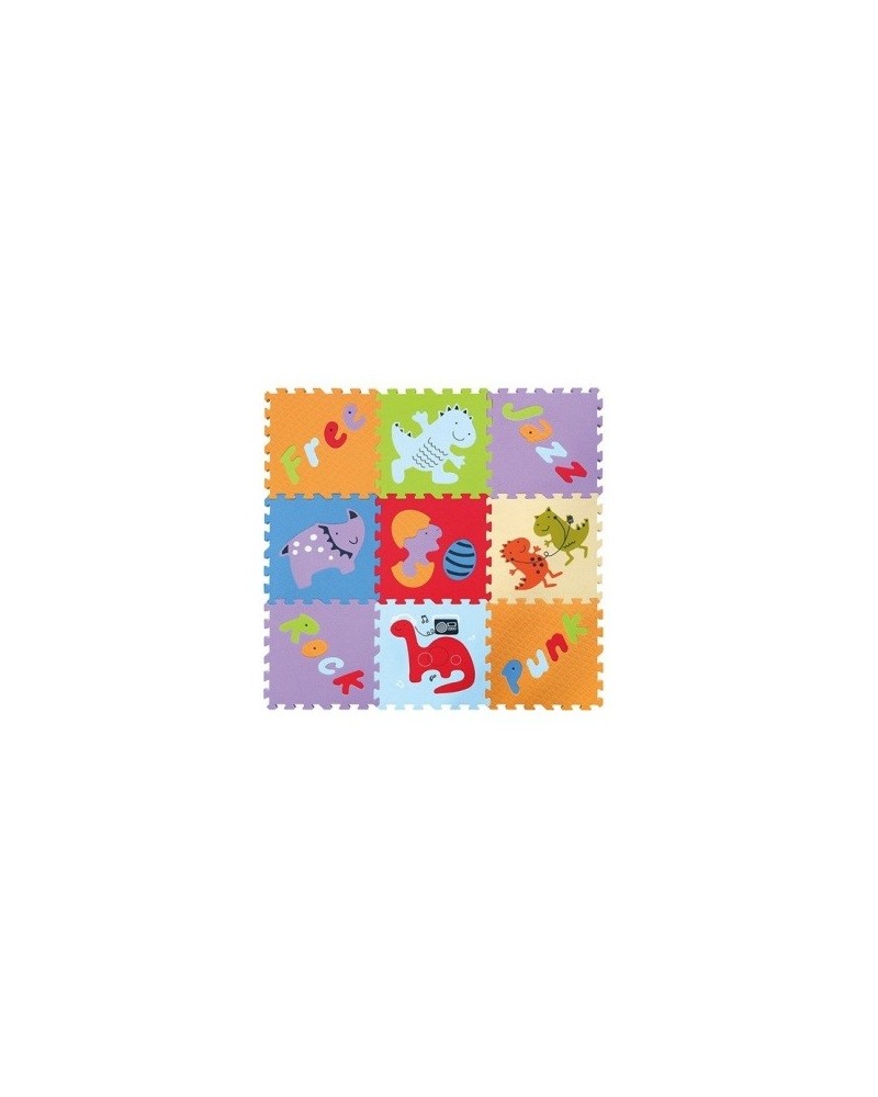 Covoras Puzzle Lumea 92x92 cm Babygreat - imagine 5